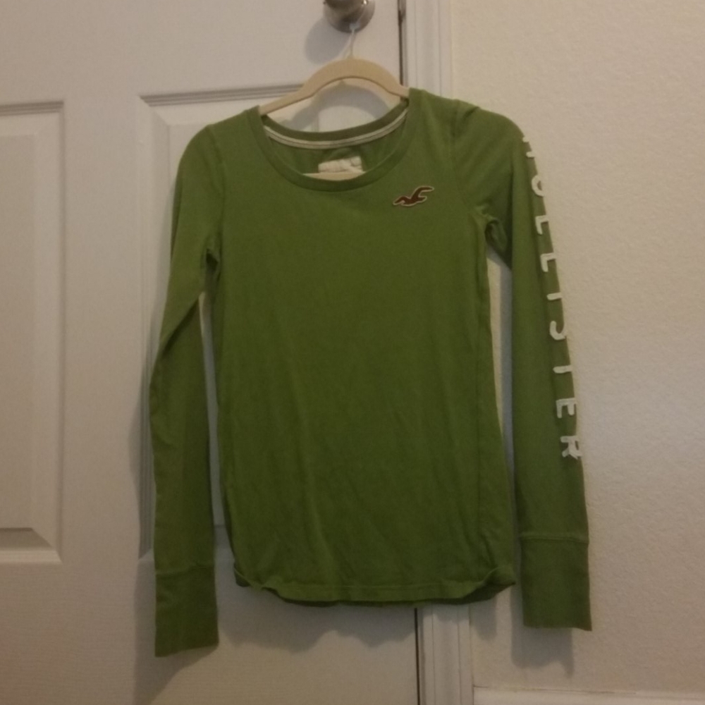 Green and red Hollister shirt